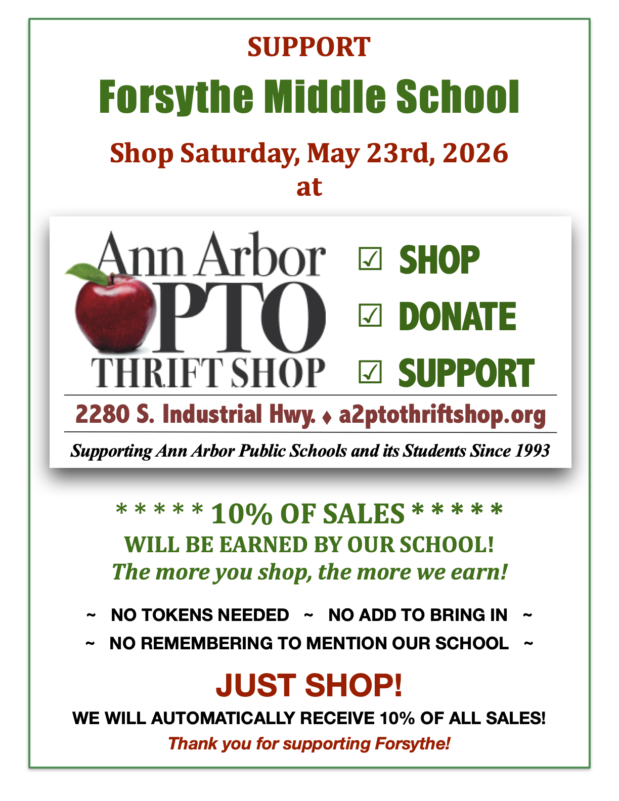 2025-2026 Forsythe SYS Flyer